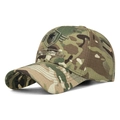Cappello da baseball mimetico da uomo con ricamo a scudo stellato e quadri - Mimetico Verde Scuro