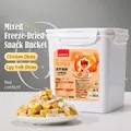 KIMPETS 500g de dados de pollo y yema de huevo liofilizados en cubo para gatos - Mezcla Duo Liofilizada / 500.00g