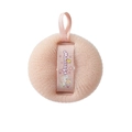 Éponge de bain rose pâle avec filet haute densité et sangle de massage élastique - Rose poudré-Sac OPP
