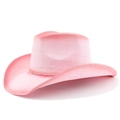 Cappello da cowboy intrecciato rosa a tesa larga per la protezione solare e la spiaggia - M(56-58cm) / Rosa