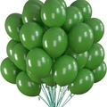 Pack of 20 pieces 10-inch thickened matte green latex balloons for wedding party decor - Retro Avocado Green
