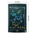 Tavoletta da scrittura LCD da 8,5 pollici con cornice nera e schermo a colori - Schermo a Colori da 8,5 Pollici / Nero