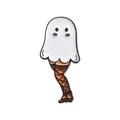 Halloween Geist Emaille Pin mit Beinen in Netzstrumpfhosen und hohen Absätzen - Strumpfhose Langbeiniges Gespenst Stil (QHXZ2429)