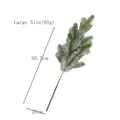 Large 65.5cm flocked faux cedar branch with white snow effect for Christmas decor - Large (65.5cm)