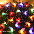 Solar powered multicolor honey bee LED string lights for outdoor garden decoration - Lively Little Bee (colorful)