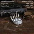 Realistic resin skeleton hand candle holder for Halloween gothic home decor - Skeleton Hand Claw Candle Holder