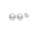 Minimalist S925 sterling silver round bead stud earrings in a glossy silver finish - 5.5-6mm / GPE104-P 5.5-6mm Silver Ball Studs / Silver