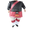 Inflatable Scottish kilt costume with plaid pattern for Halloween party performances - Fat Samurai / One Size