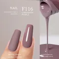 Vernis à ongles végétal japonais F116 Cardamom Purple avec finitions mates et brillantes - F116 Pourpre Muscade