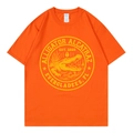 T-shirt orange Alligator Alcatraz avec col rond et manches courtes pour homme - Orange