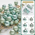 Set di 26 palline di Natale verde menta, con finiture opache e lucide brillanti - Set di 26 / Verde