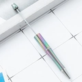 DIY beadable ballpoint pen featuring creative rainbow UV gradient finish and sleek metal texture - Bentley Grey Gradient
