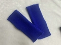 Winter thermal ribbed knit fingerless gloves in royal blue color for women - One Size / Sapphire Blue