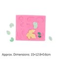 Rosa Silikonform mit Ahornblatt-Motiven und Maßen 15x12,8x0,6cm für DIY-Handwerk - 1# Rechteckiges Blatt / Rosa