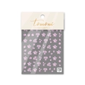 Detail van paarse bloemen nagelstickers TO-886 met dunne, duurzame zelfklevende achterkant - Vallende Bloesems (to886)