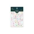 3D ultra-thin nail sticker MN-076 with cute rabbit, tulip and heart patterns - MN-076 Flat Cartoon Bunny Tulip (MN-076)