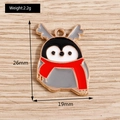 Detailed size chart of cute penguin charms with dimensions 26mm by 19mm and 2.2g weight - Penguin Style (YD577)