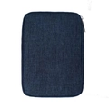 Dark blue fabric organizer bag with durable zipper for Apple Watch bands and accessories - Medium / Navy Blue
