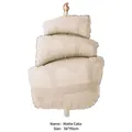 Matte beige three-tier cake foil balloon for kids birthday and party decoration 56x95cm - Matte Cake