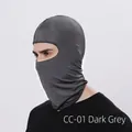Dark grey tactical balaclava for cycling, breathable windproof outdoor sports headwear - Dark Gray
