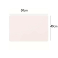 Pink silicone mat for DIY resin jewelry making, 60x40cm waterproof heat resistant pad - 60cmx40cm / White