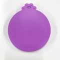Purple silicone pet food can lid with cat paw handle and hanging hole for storage - Purple Can Lid