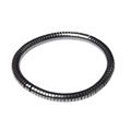 Polished rectangular hematite beaded bracelet with metallic grey finish for men and women - 6mm Hematite Spacers