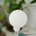 White 5mm silicone sphere cap for Christmas light bulbs with 1.6cm height - Small Frosted Ball (5mm Socket)
