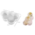 Cloud shaped silicone mold for DIY resin bookend with dried flower specimen display - Cloud