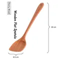 39cm long ebony wood flat spatula for non-stick pans with wide blade and hanging hole - Large Stir-fry Spatula (39cm*9.5cm)