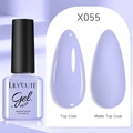 LILY'CUTE lavender purple gel polish in shade X055 with glossy and matte finish effects - Pale Purple (55)