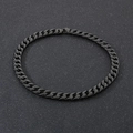 Collana a catena cubana 15mm nero opaco in robusto acciaio inossidabile - Nero (KN282335-KJX)