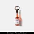 Budweiser style beer bottle magnetic fridge sticker opener, 137x36mm creative design - Budweiser Bottle Opener