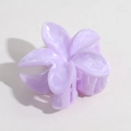 Elegant purple marble pattern flower hair claw clip made of durable acetate material - Purple Marble Lily