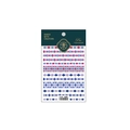 Pro Tensor ultra-thin pink and blue geometric rhombus embossed nail art stickers TS-967 - Blue Argyle - Flat (TS-967)