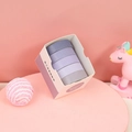 Morandi purple gradient washi tape set of 4 rolls in creative geometric patterns for DIY - Morandi Basic [1] 5 Rolls