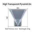 High transparency pyramid silicone resin mold 50mm size for DIY crafts and casting - 2 Inch Pyramid Mold