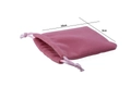 Pink velvet drawstring jewelry pouch measuring 10cm by 8cm for small gift packaging - Pink Velvet Pouch / 10x8cm