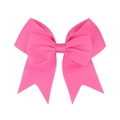 Handmade bright pink grosgrain ribbon bow hair clip for girls in vibrant candy color - Bright Pink (13)
