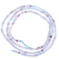Faceted natural fluorite stone beads in purple and blue gradient for DIY jewelry making - Purple Fluorite
