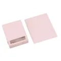 Pink sliding jewelry box with transparent display window for rings and necklaces - Light Pink Cardboard Sleeve (No Box) / 7*7*2cm