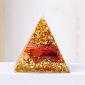 Lamina D'oro Di Diaspro Rosso - Senza Rune (3 Cm)
