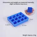 Blue miniature 12-slot rectangular dollhouse beer storage crate for DIY tiny scenes - Blue-12 Grid Beverage Crate
