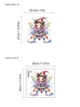 Christmas fairy wall decal with rainbow and clouds design for nursery room decoration - 10Y33-A163/Rainbow Fairy