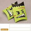 Green Frankenstein Halloween pillow candy box, 16x11cm cardboard gift packaging - Halloween Frankenstein A