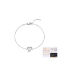 Elegant S925 sterling silver heart bracelet with moissanite and GRA certificate - Bracelet