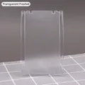 Vertical transparent frosted plastic jewelry display stand for necklaces and earrings - L-Shape Board / Frosted Transparent