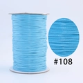 Sky blue waxed cord spool for DIY jewelry making, #108 braided thread for bracelets - 108 Sky Blue / 1.0mm 160m