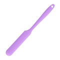 Single-piece purple silicone small jar spatula with a practical hanging hole for baking - 45g Purple