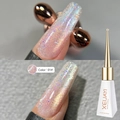 XEIJAYI Rose Majesty 01 cat eye gel polish with 10ml pink gold holographic glitter effect - Summer Ice Cat Eye 01